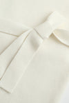 SWAYING/KNIT hollow back turtleneck pullover SW23AW1T19 white